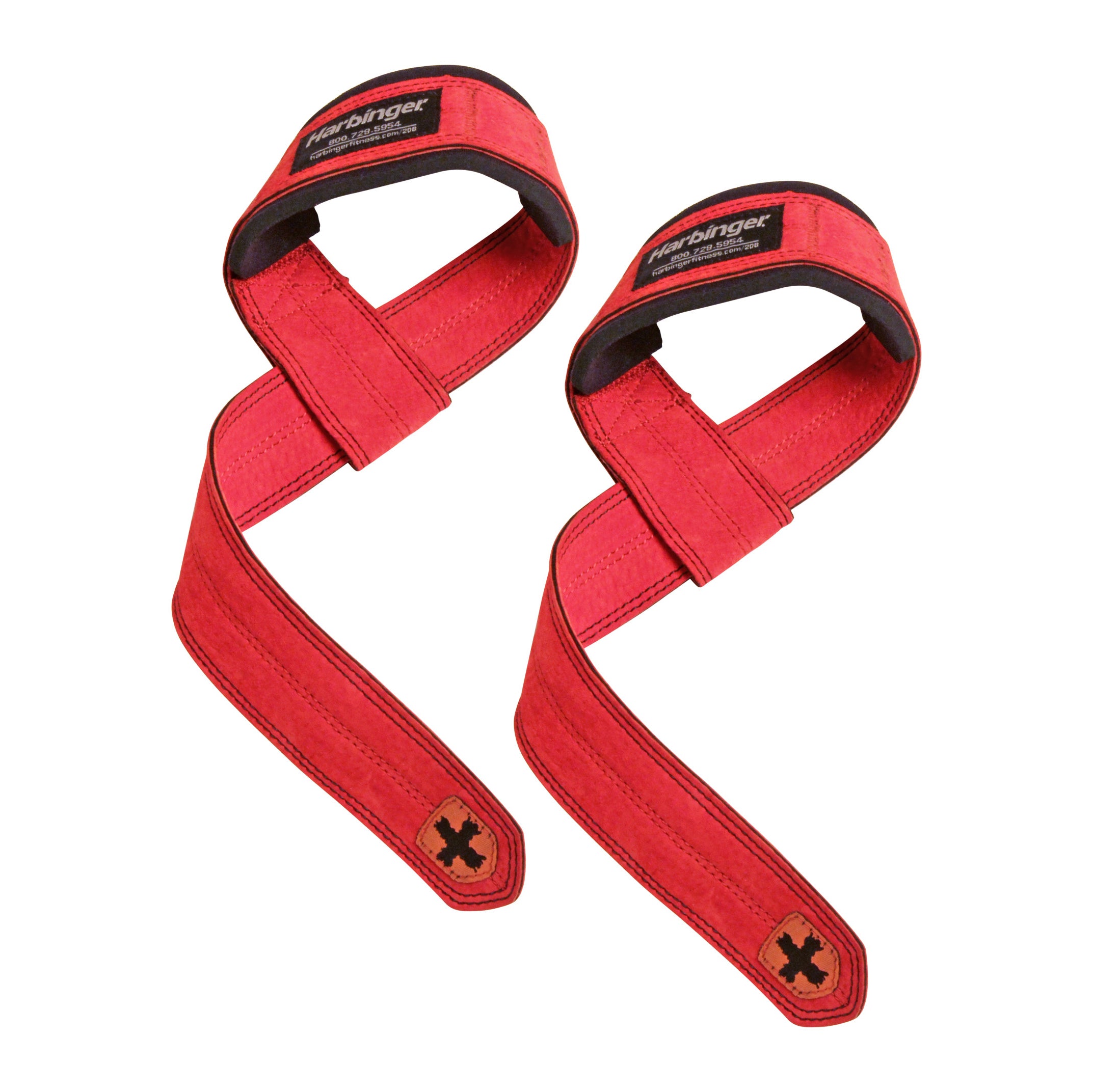 Harbinger Padded Leather Lifting Straps